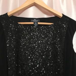 Black Sequin Dress
